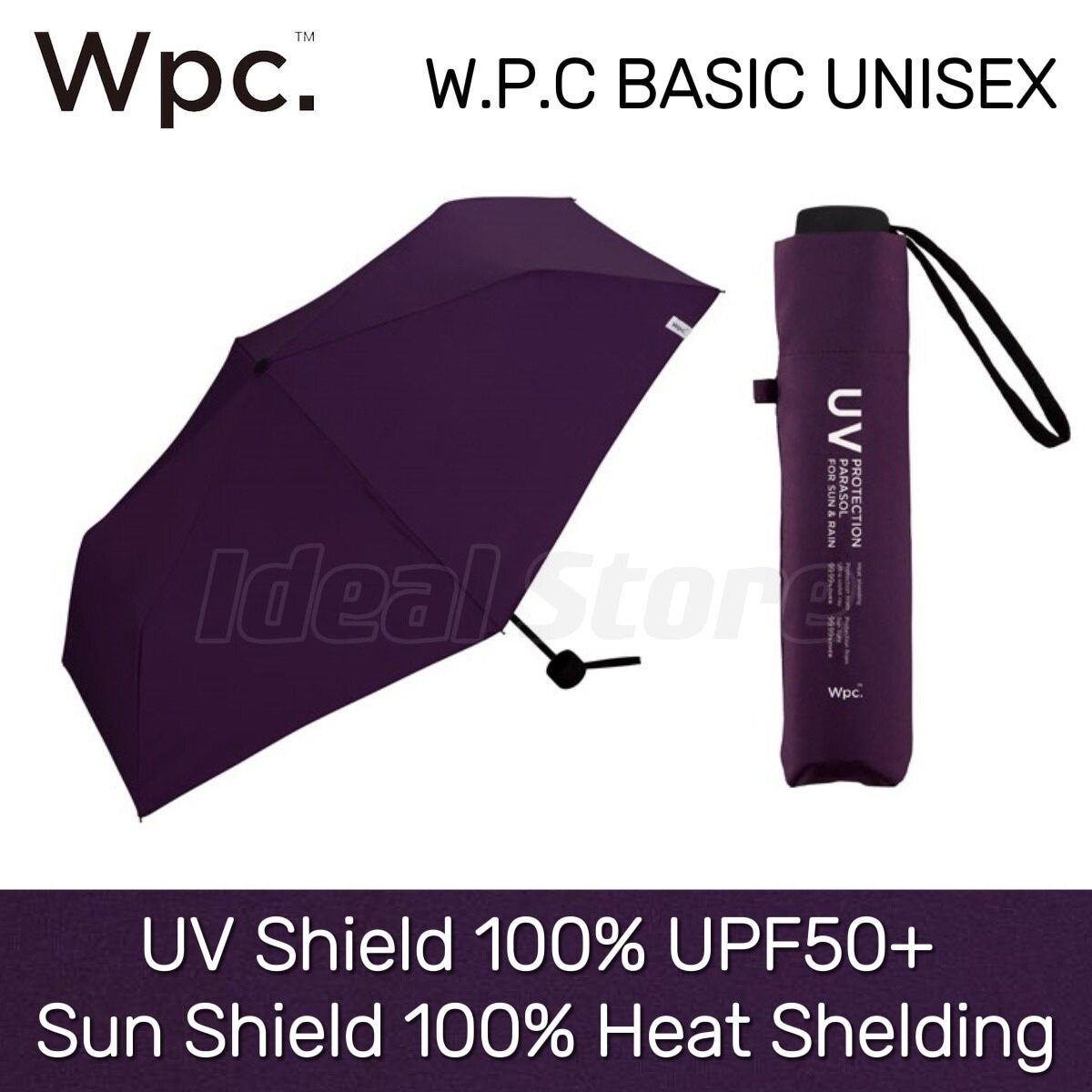 W.P.C. - UV Protection PARASOL 防熱防UV晴雨兼用折疊傘(801-9236