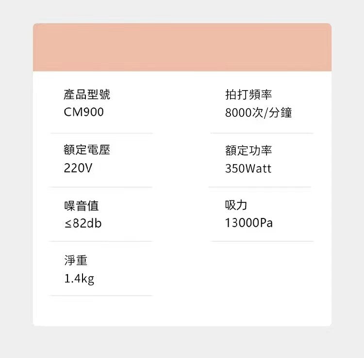 Airbot - 13000Pa 塵蟎吸電動吸塵器 CM900