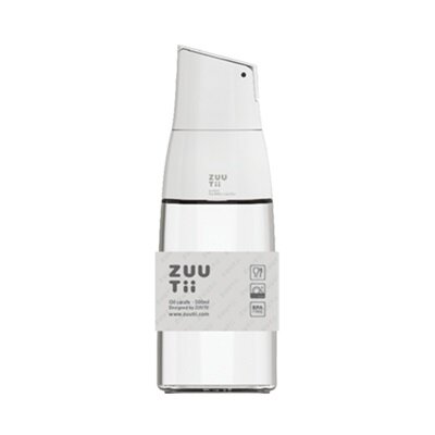 ZUUTii - 自動開蓋油醋瓶｜防漏調味瓶｜玻璃油瓶｜500ml｜調味料容器｜油罐｜重力感應油壺