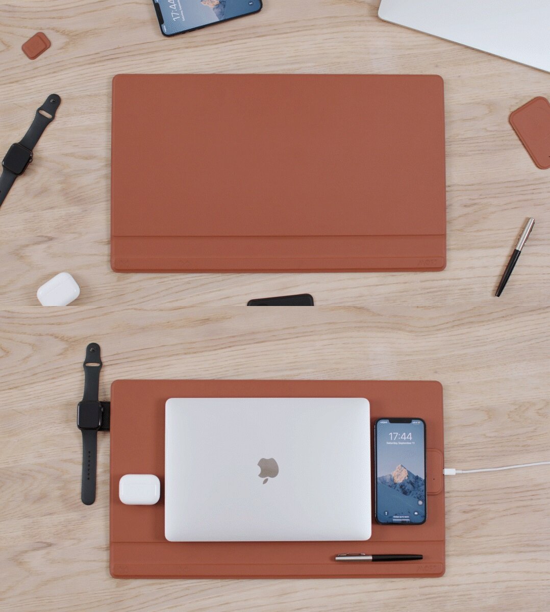 MOFT - Smart Desk Mat Digital Kit 高效辦公組｜智能電腦墊配件｜4-in-1 立架桌墊套件｜磁吸無線充電｜支架｜整線器｜MagSafe