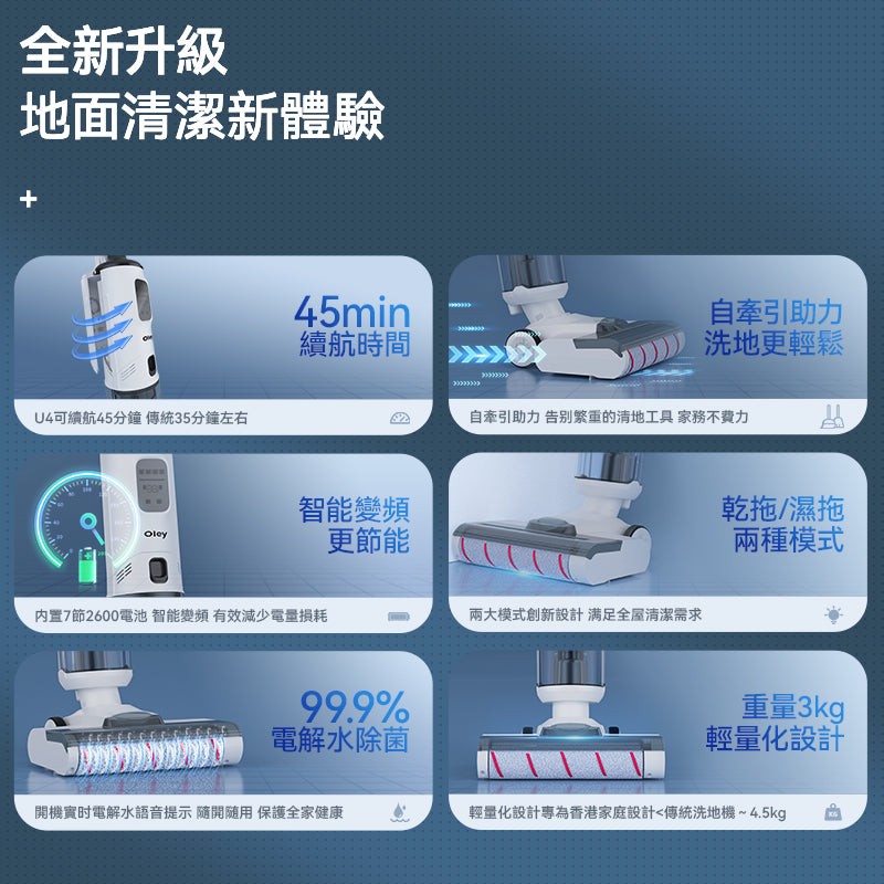 Oley U4 自帶推力洗地機